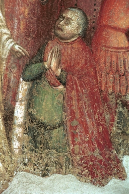 Crocifissione di Cristo e donatore della famiglia Varano